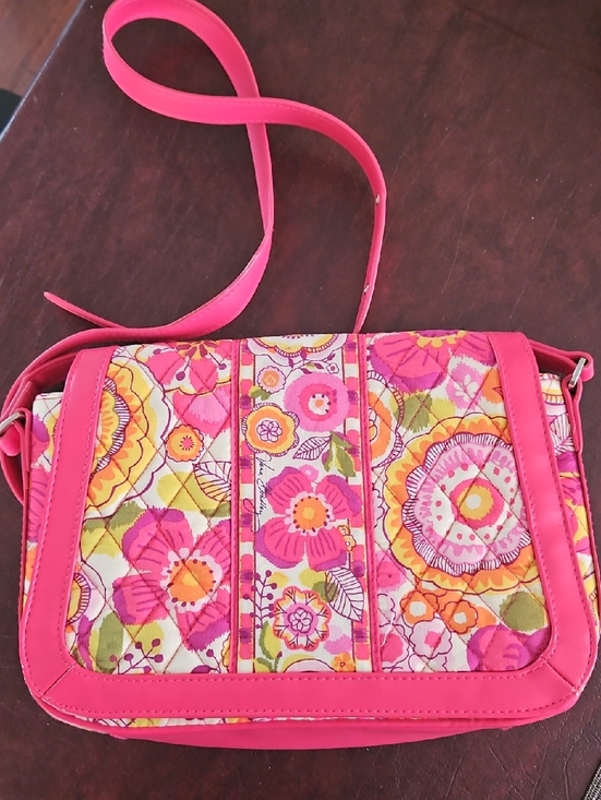 Vera Bradley Handbags - Vera Bradley Crosstown Pink Floral Crossbody Handbag